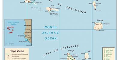 Kort over Kap Verde